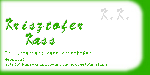 krisztofer kass business card